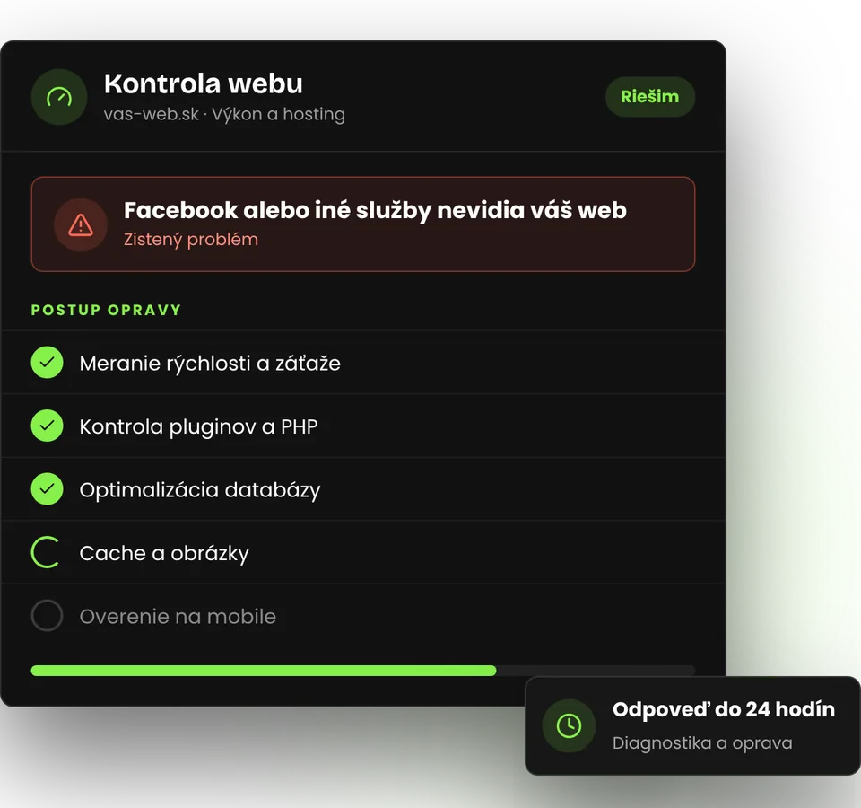 Facebook nezobrazí náhľad odkazu na váš web – ilustrácia