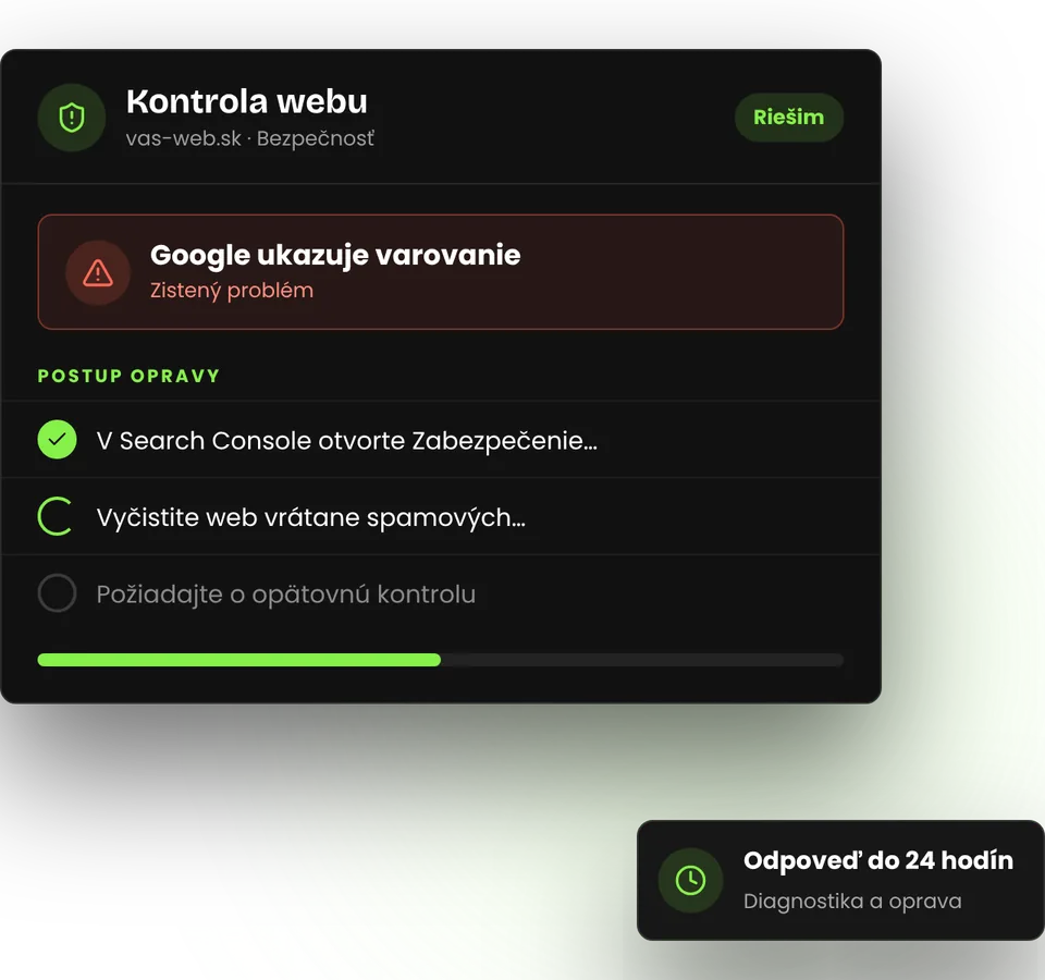 Google ukazuje pri webe varovanie: ako ho odstrániť – ilustrácia