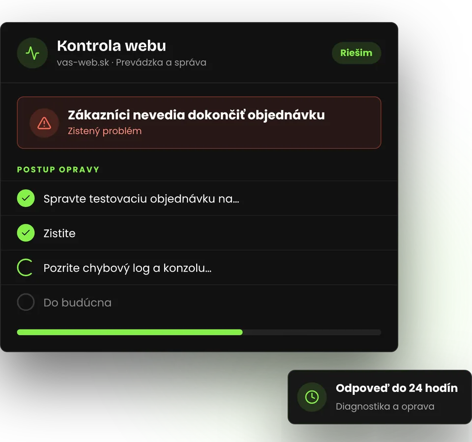 Zákazníci nevedia dokončiť objednávku v eshope – ilustrácia