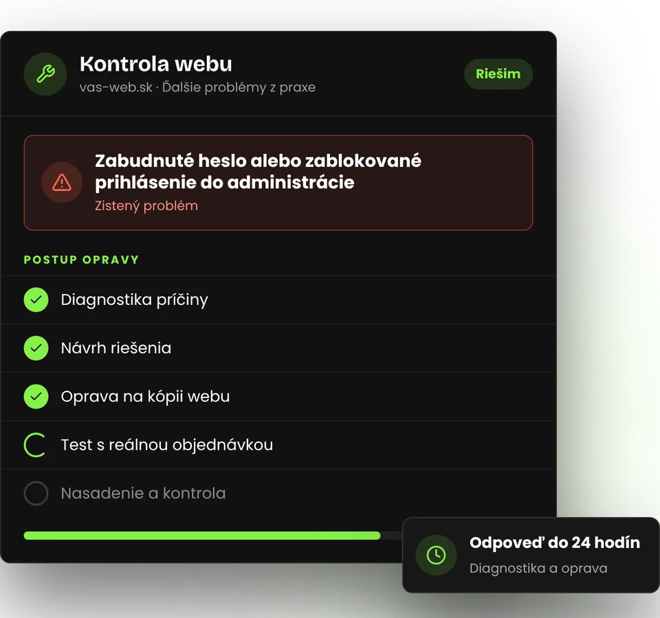 Neviete sa prihlásiť do administrácie webu – ilustrácia